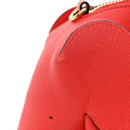 Loewe Calfskin Mini Elephant Crossbody Bag Scarlet Red 10 of 13