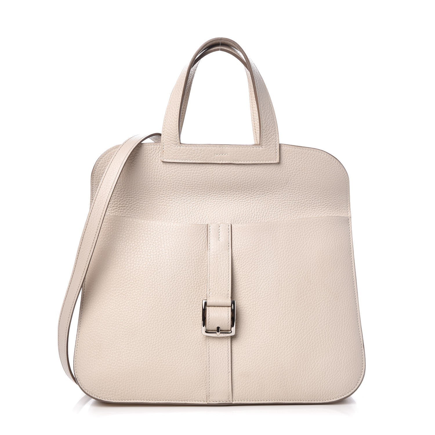 Hermes Taurillon Clemence Halzan 31 GM Craie 1 of 16