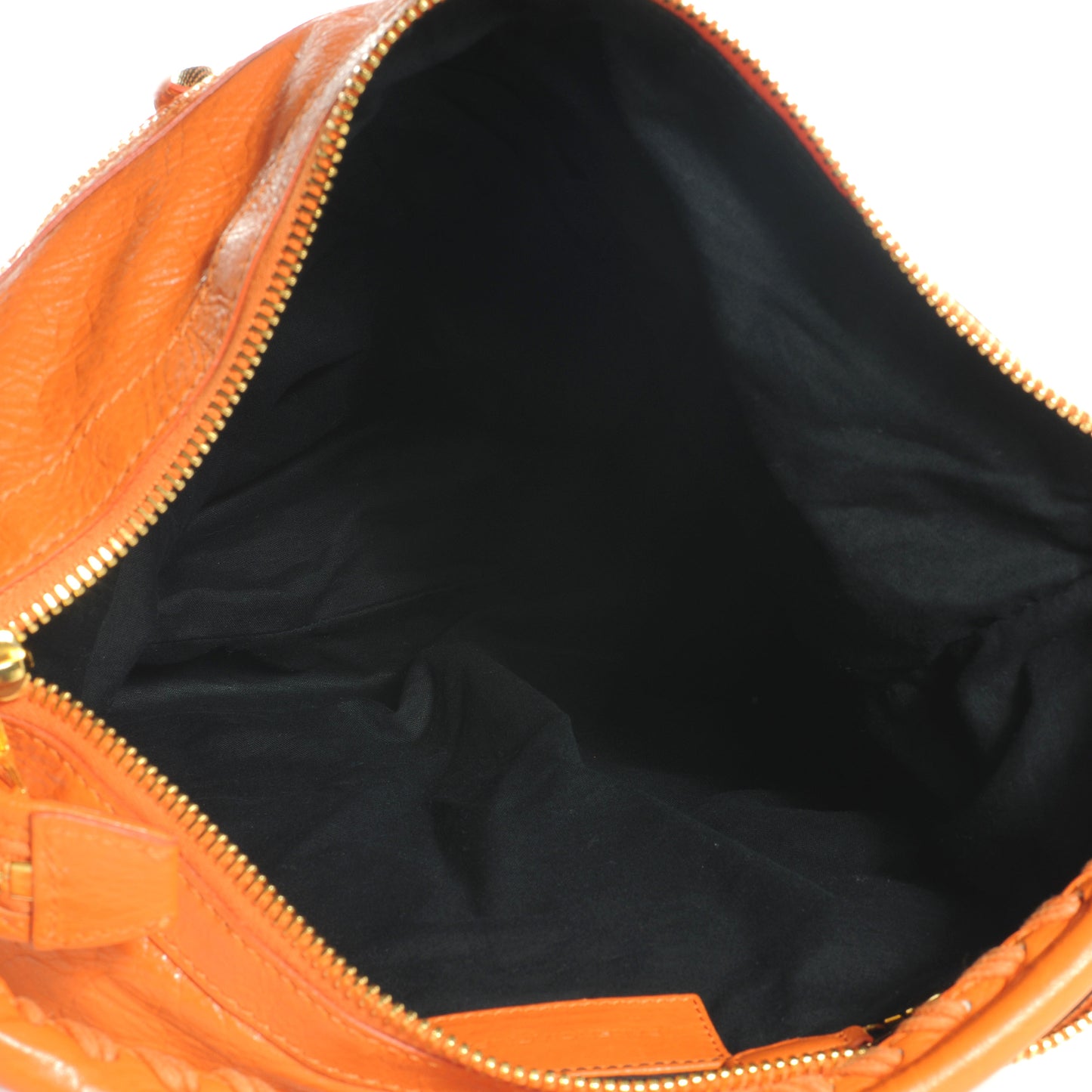 Agneau Giant 12 Gold Hardware Day Hobo Tangerine