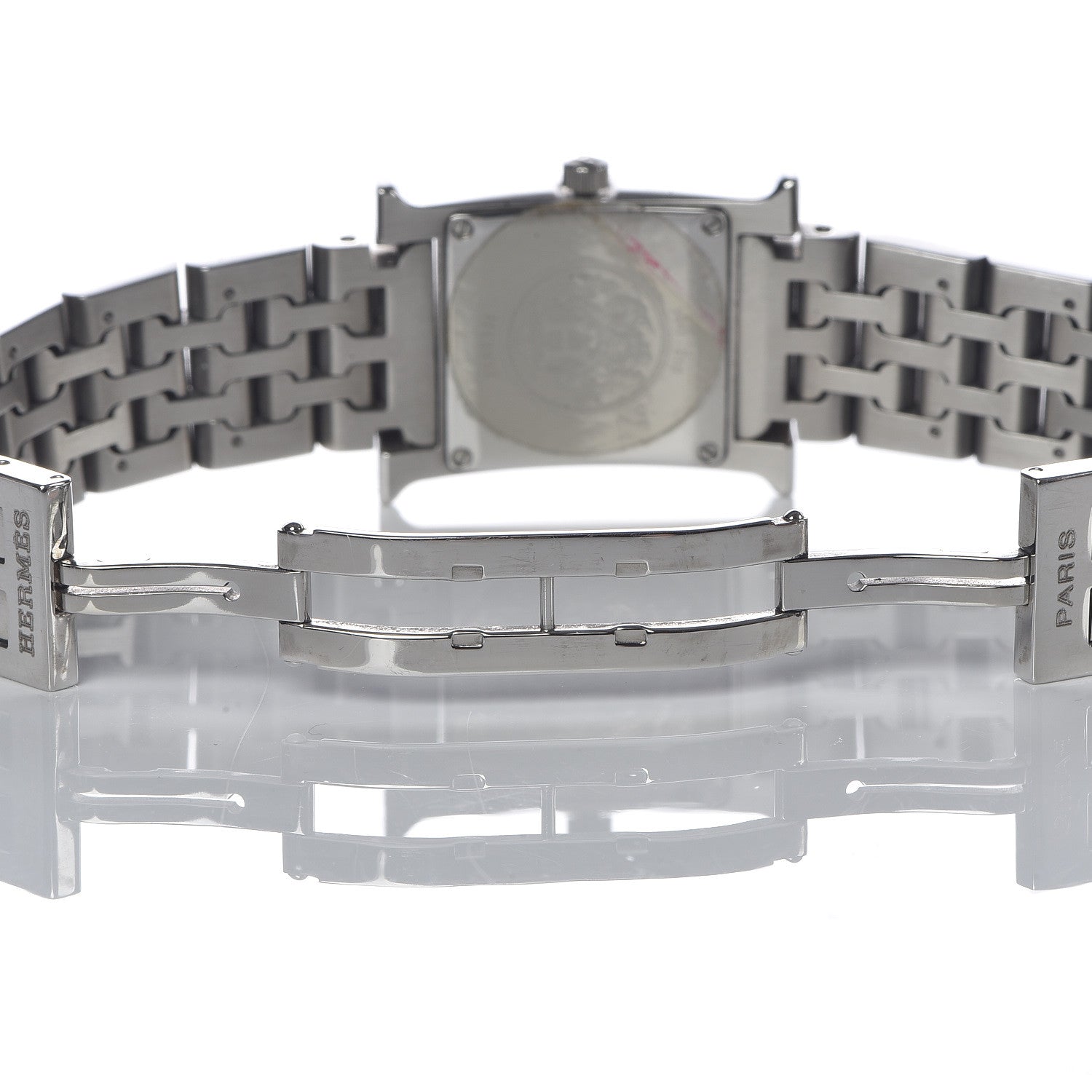 Hermes Stainless Steel 21mm Heure H Hour Quartz Watch Orange 6 of 11