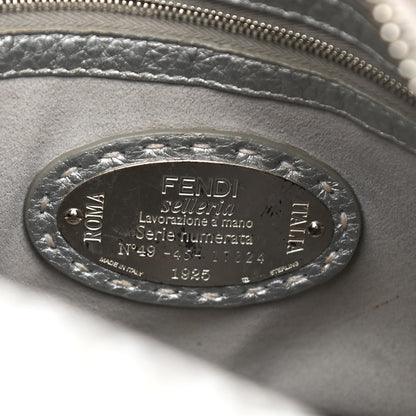 Fendi Cuoio Romano Lux Selleria Lei Boston Tote Argento 5 of 18