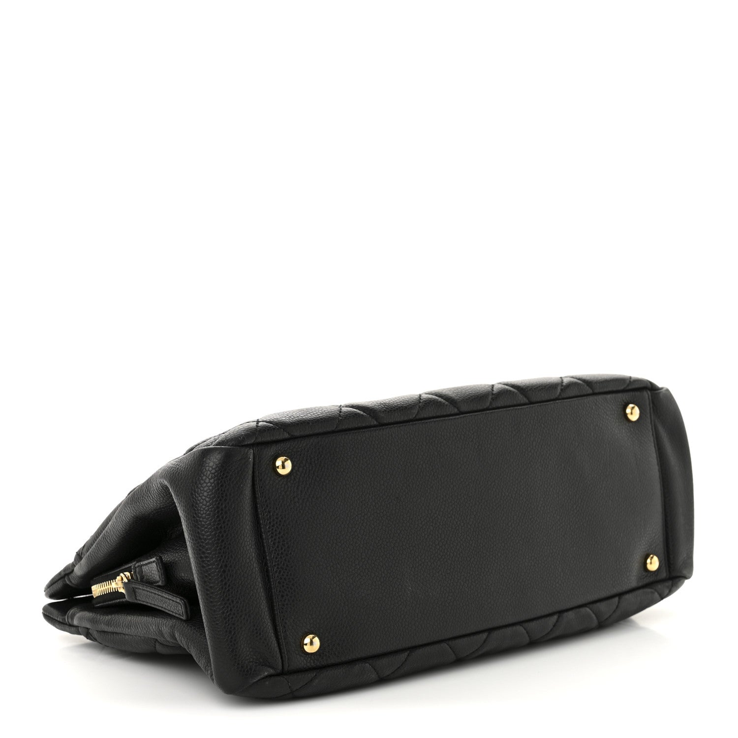 Chanel Caviar Quilted CC Timeless Soft Tote Black 4 of 12