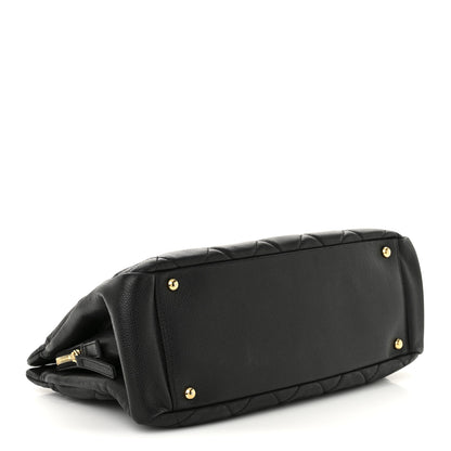 Chanel Caviar Quilted CC Timeless Soft Tote Black 4 of 12