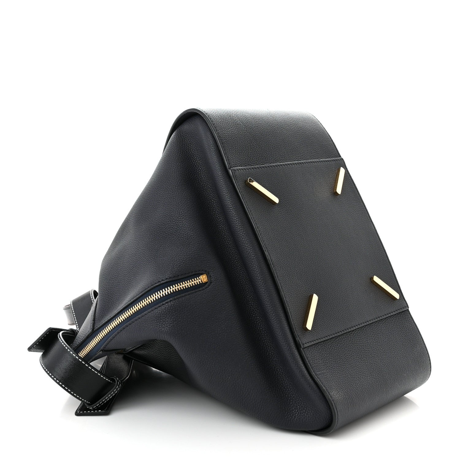 Loewe Calfskin Medium Hammock Shoulder Bag Black 4 of 11