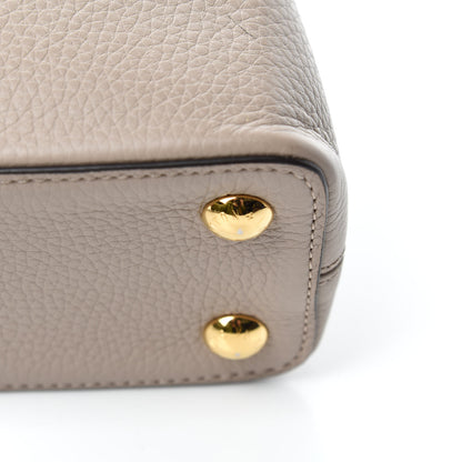 Louis Vuitton Taurillon Capucines BB Galet 10 of 12