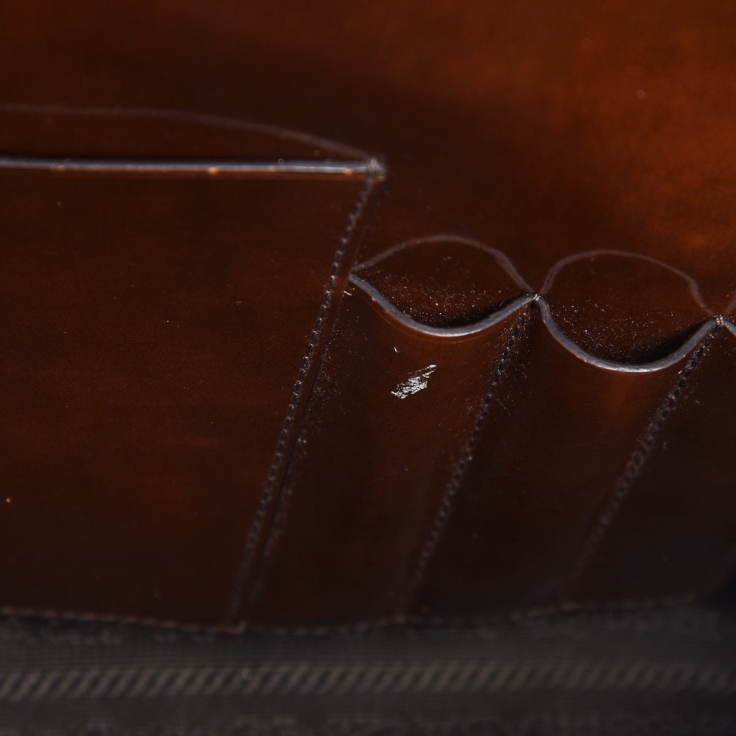 Drummed Calfskin Nano Luggage Liquorice