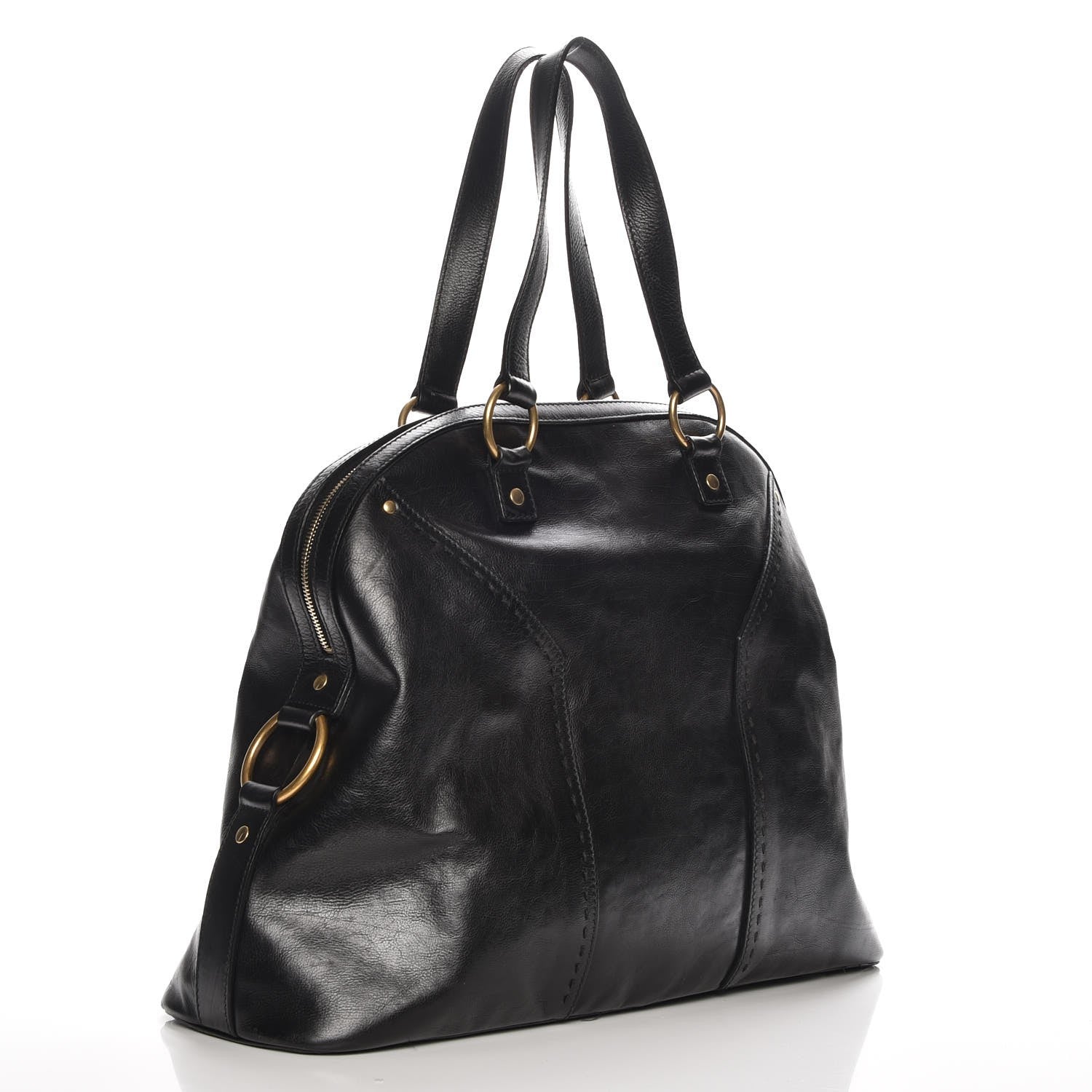 Saint Laurent Calfskin Oversized Muse Black 3 of 10