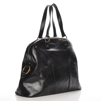 Saint Laurent Calfskin Oversized Muse Black 3 of 10