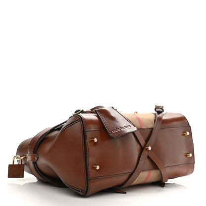 Burberry House Check Small Gladstone Dark Tan 7 of 37