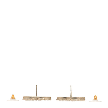 Chanel Pearl Crystal April In Paris CC Earrings Light Gold 3 of 4