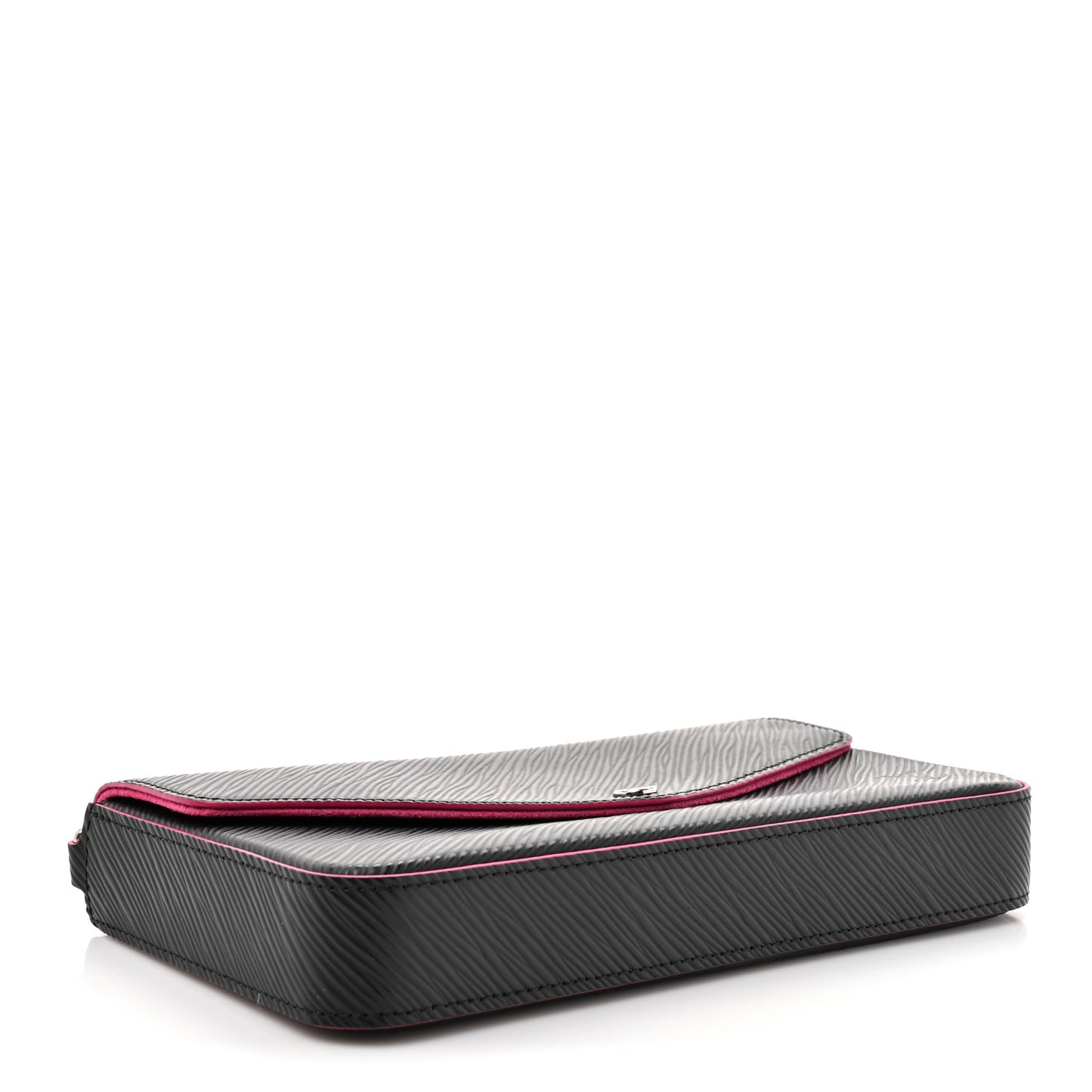 Epi Pochette Felicie Black Hot Pink