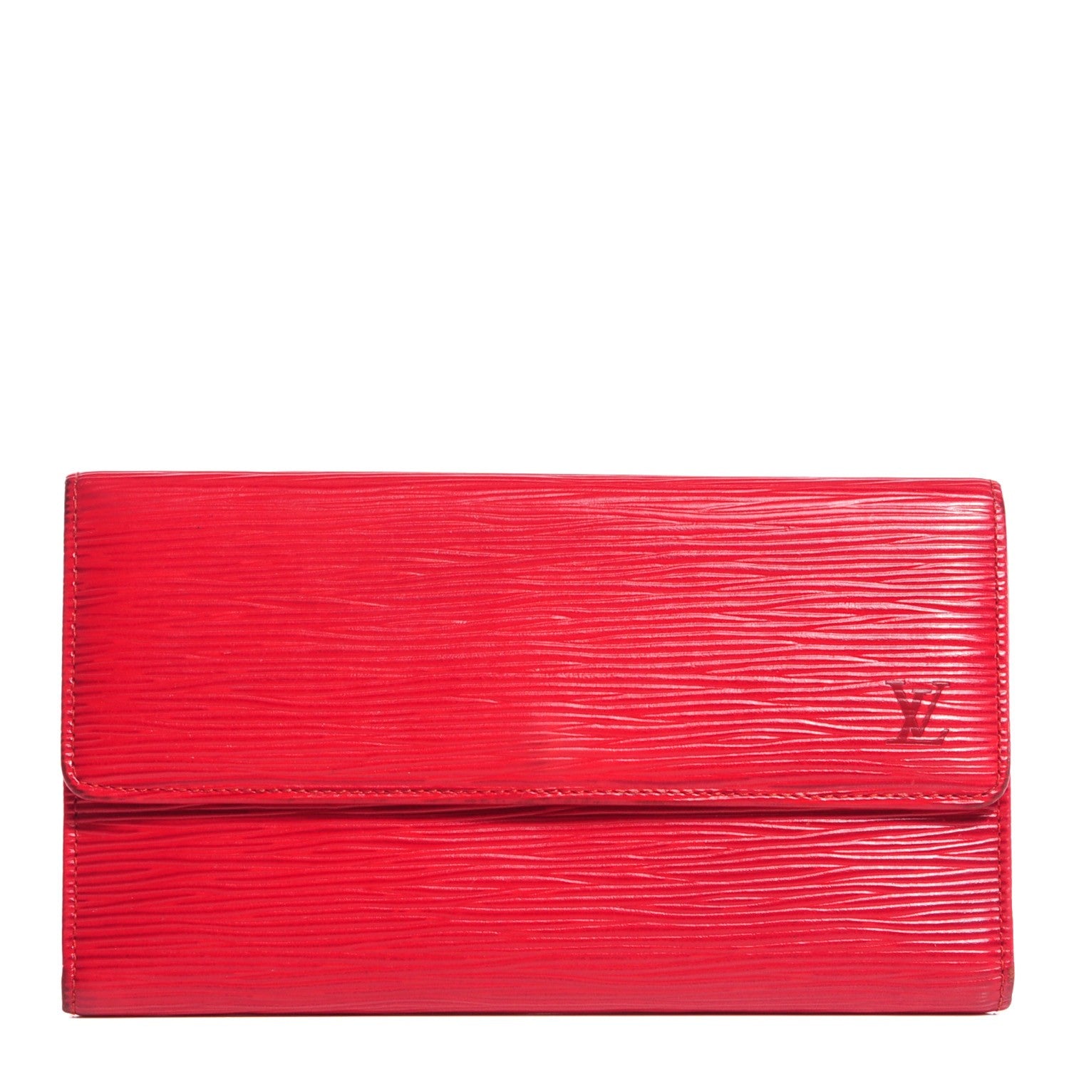 Louis Vuitton Epi Porte Tresor International Wallet Rouge 1 of 7