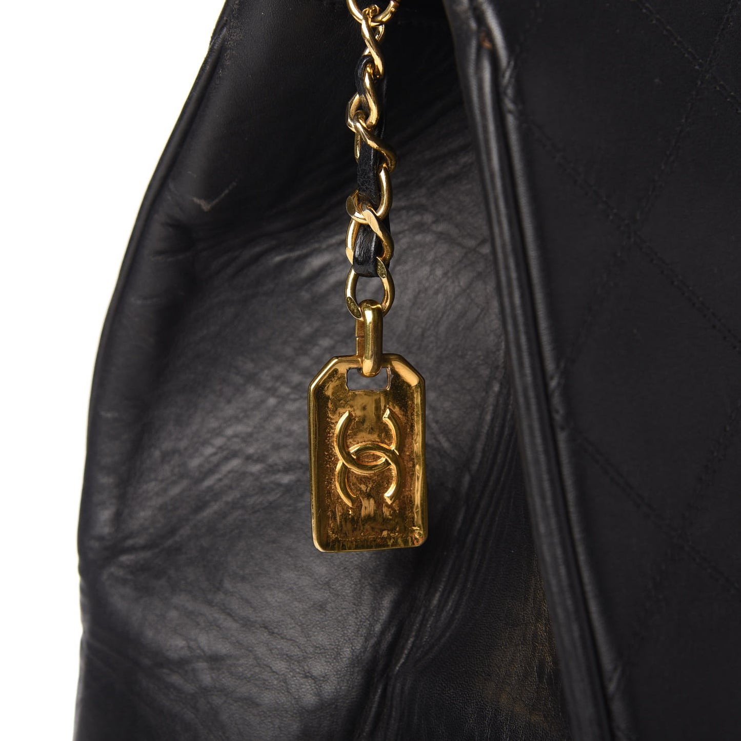 Calfskin Stitched XL Weekender Black