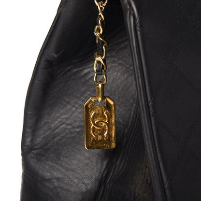 Chanel Calfskin Stitched XL Weekender Black 12 of 12