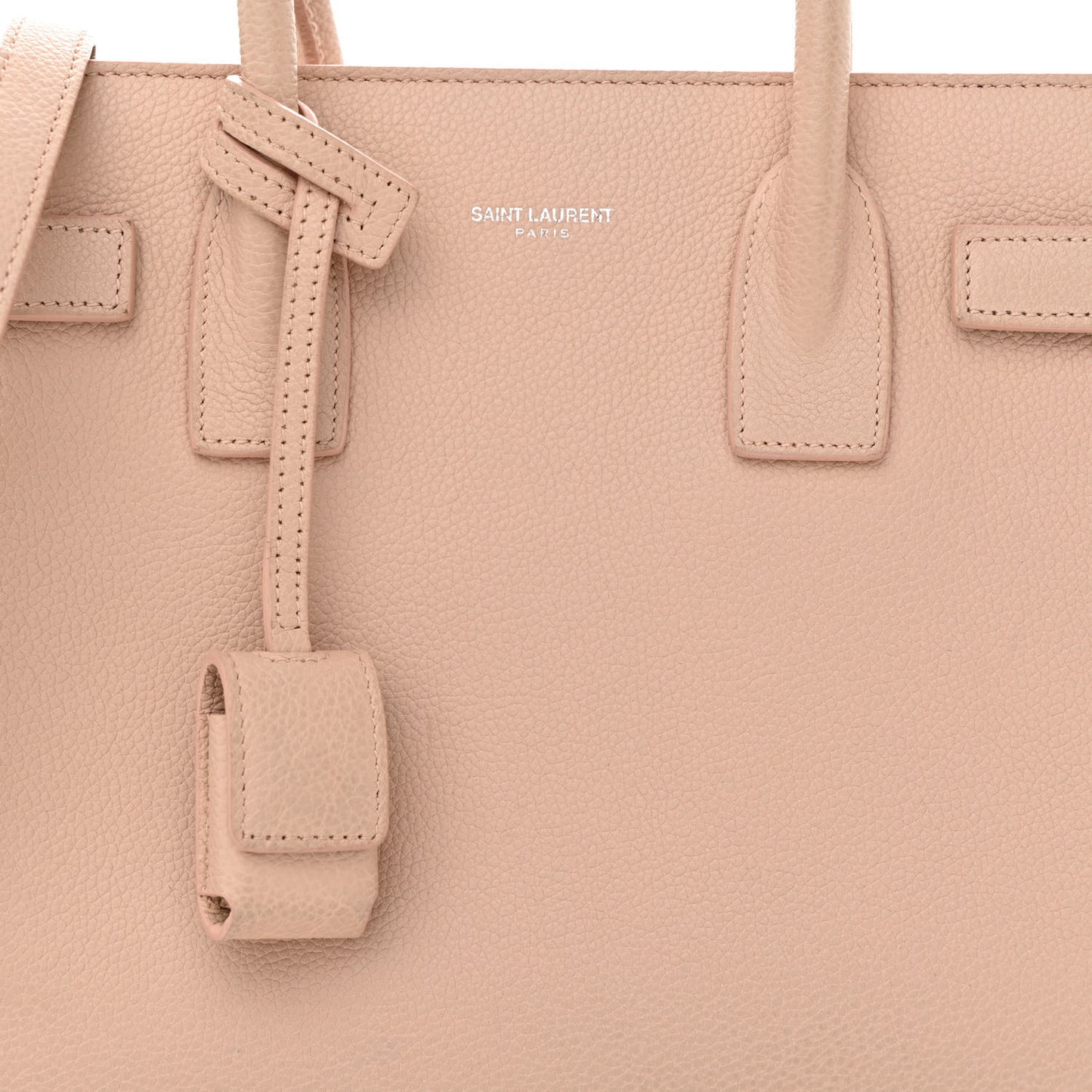 Grained Calfskin Baby Sac De Jour Pale Pink