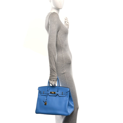 Hermes Epsom Birkin 35 Bleu Paradise 2 of 10