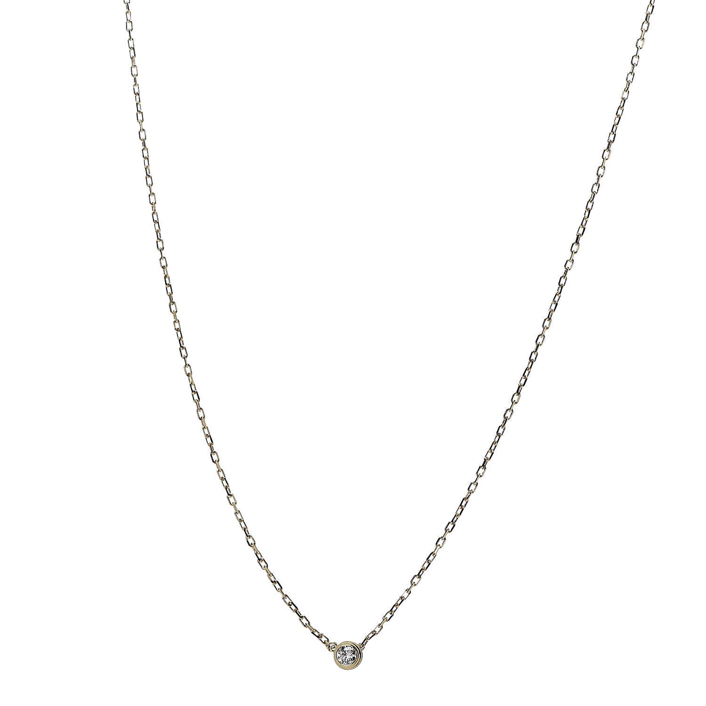 18K Yellow Gold Diamond SM D'Amour Pendant Necklace