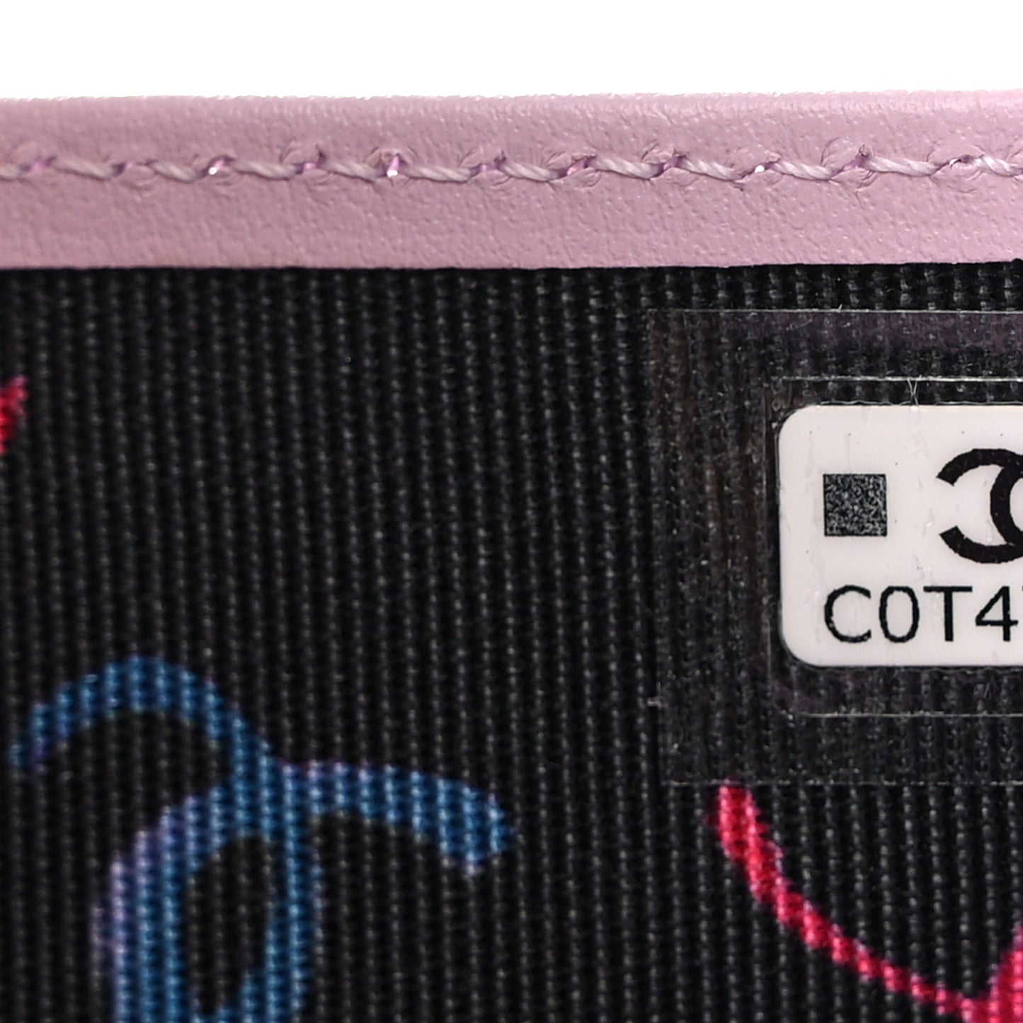 Caviar Quilted Compact Flap Wallet Light Purple