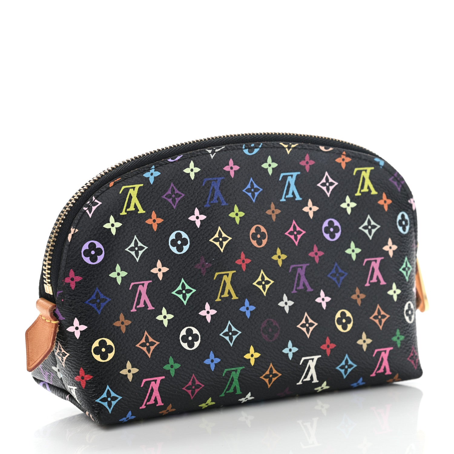 Louis Vuitton Monogram Multicolor Cosmetic Pouch Black Grenade 3 of 10