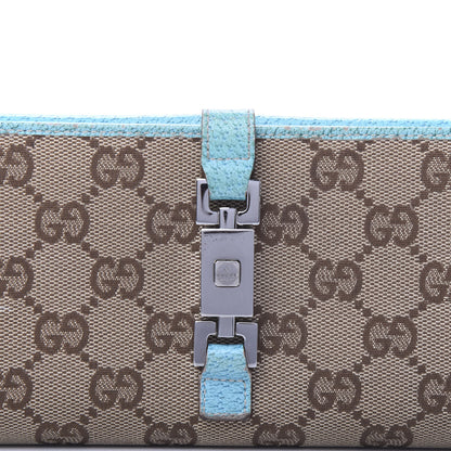 Gucci Monogram Calfskin Blake Continental Wallet Turquoise 10 of 12