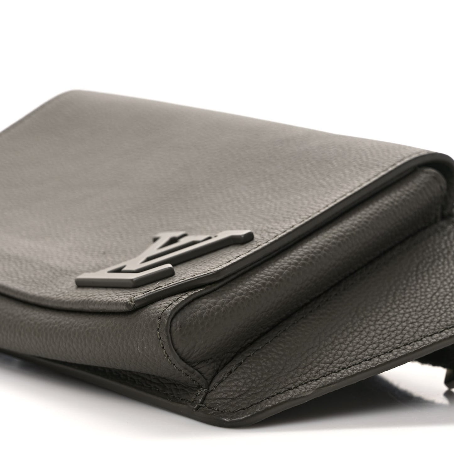 Grained Calfskin Aerogram Slingbag Khaki