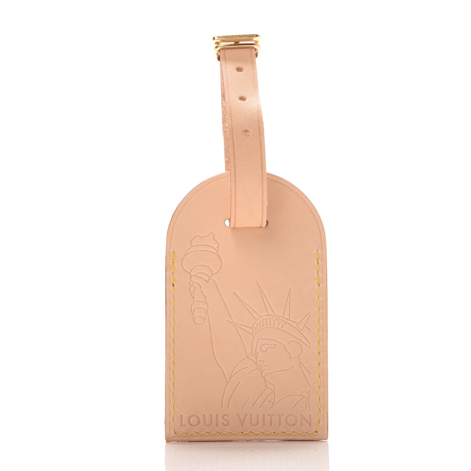 Louis Vuitton Vachetta Statue of Liberty Luggage Tag 1 of 7