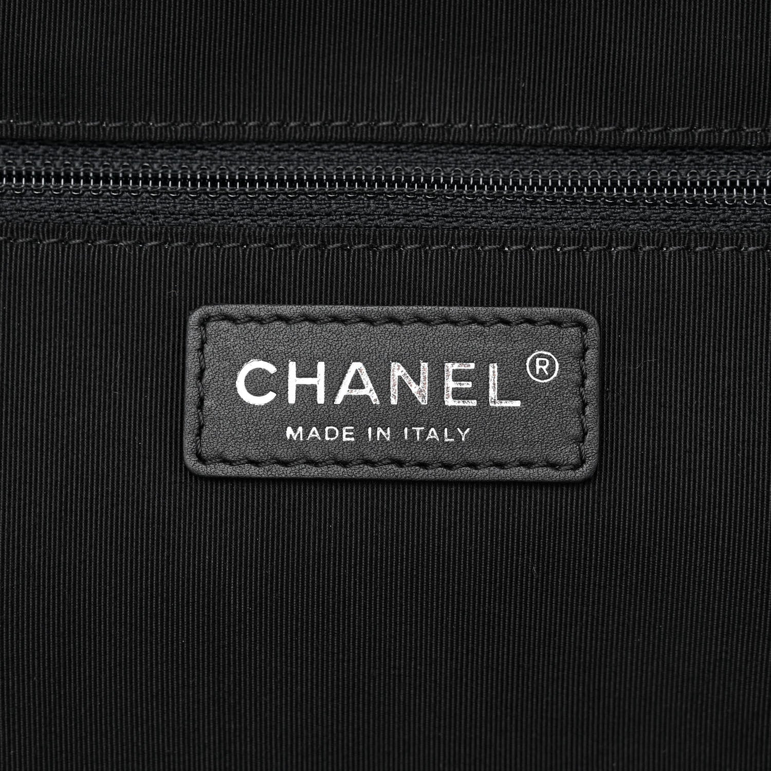 Chanel Caviar Printed Canvas Bowling Bag White Red Blue Black 6 of 10