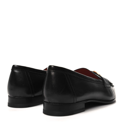 Hermes Goatskin Womens Royal Loafers 36 Black 4 of 8