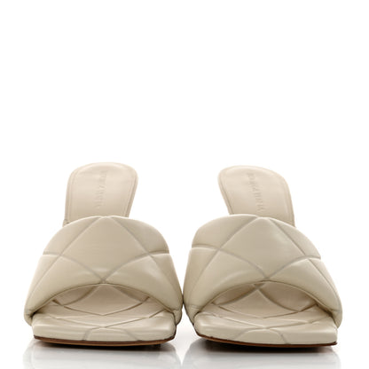Bottega Veneta Nappa Quilted Rubber Lido Mule Sandals 42 Sea Salt 2 of 7