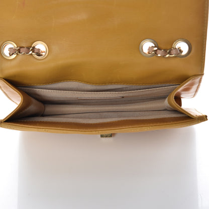 Chanel Calfskin Chevron Small Gabrielle Flap Yellow 5 of 12