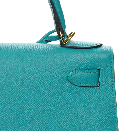 Hermes Epsom Kelly Sellier 28 Bleu Paon 25 of 28