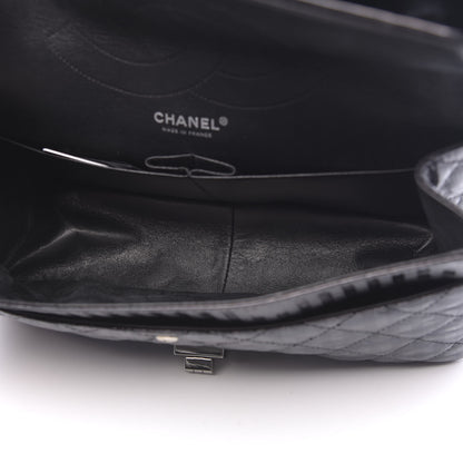 Chanel Metallic Calfskin Striped 2.55 Reissue 227 Flap Black 5 of 11