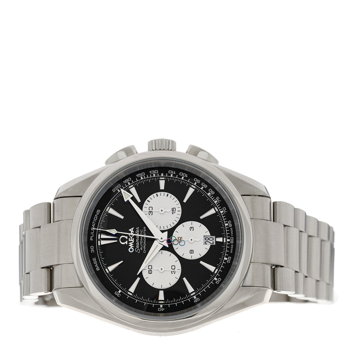 Stainless Steel 42mm Speedmaster Aqua Terra Beijing 2008 Olympic Automatic Watch Black 221.10.42.40.01.001