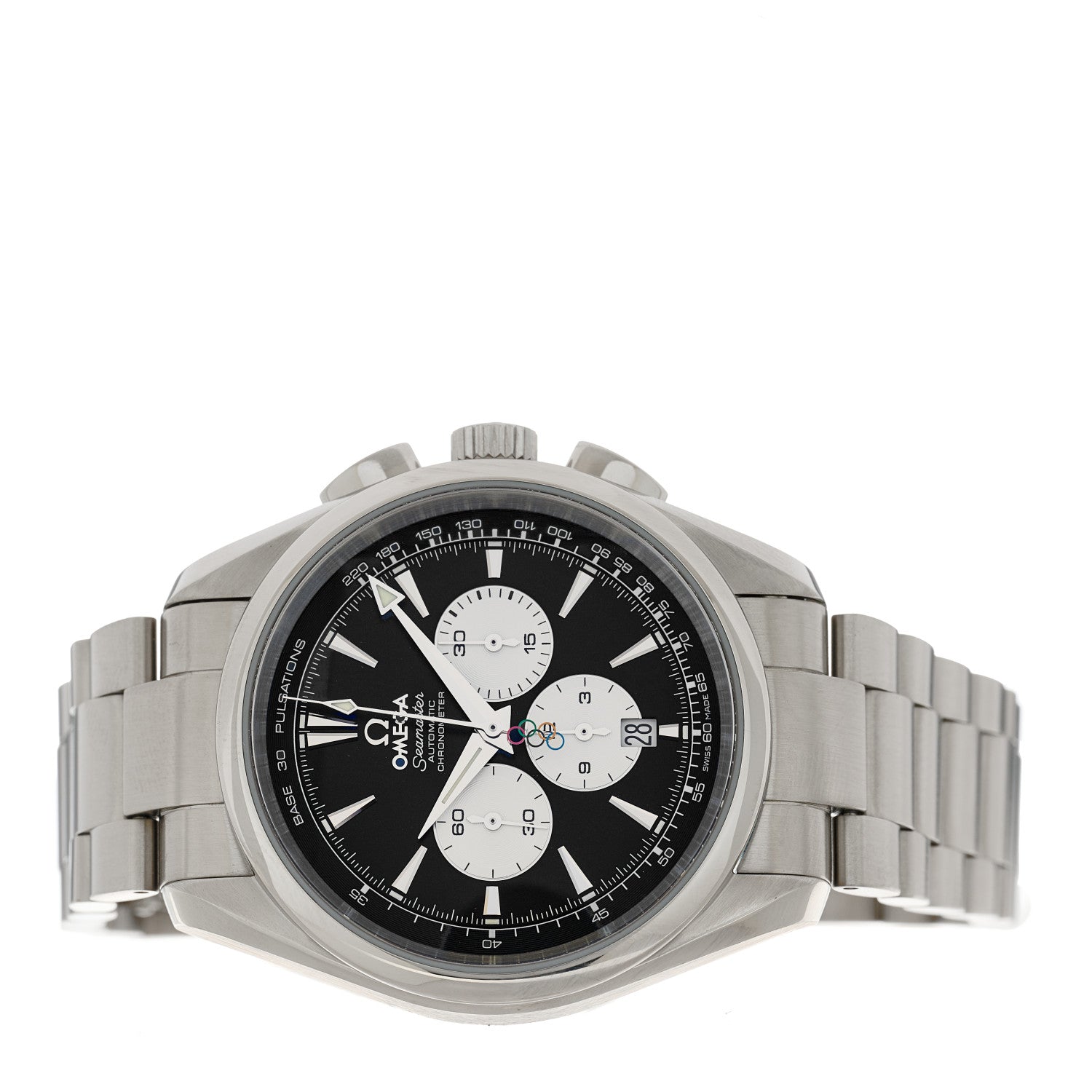 Omega Stainless Steel 42mm Speedmaster Aqua Terra Beijing 2008 Olympic Automatic Watch Black 221.10.42.40.01.001 2 of 5
