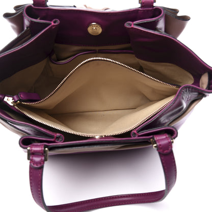 Valentino Garavani Nappa Large Aphrodite Bow Tote Purple Poudre 5 of 11