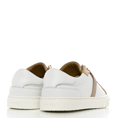 Hermes Calfskin Day Sneakers 35.5 Multicolor White 4 of 9