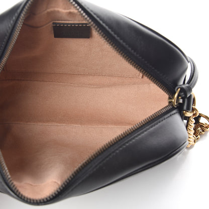 Gucci Calfskin Matelasse Small GG Marmont Chain Shoulder Bag Black 4 of 8