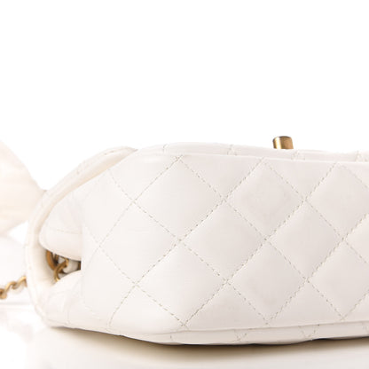 Chanel Calfskin Quilted Mini Romance Square Flap White 6 of 12