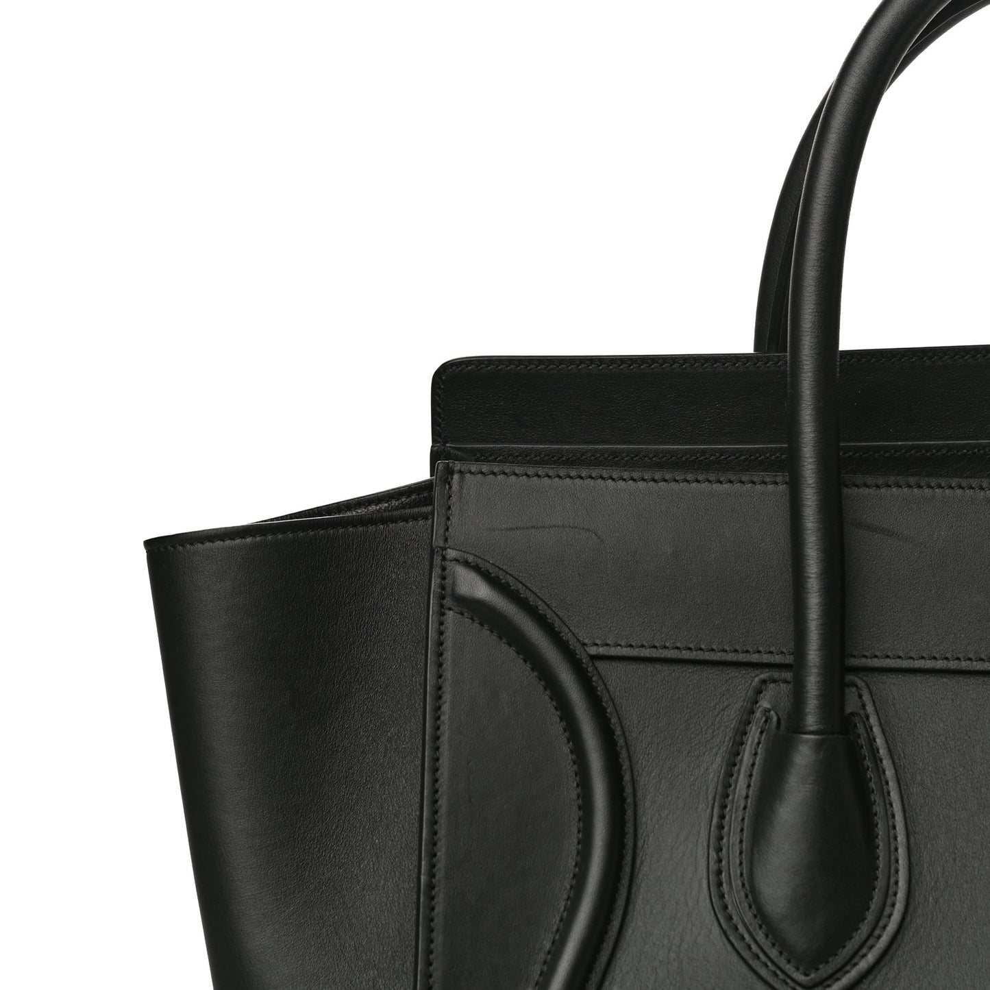 Smooth Calfskin Mini Luggage Black