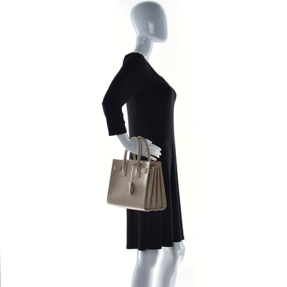 Saint Laurent Calfskin Baby Sac de Jour Dark Beige 3 of 24