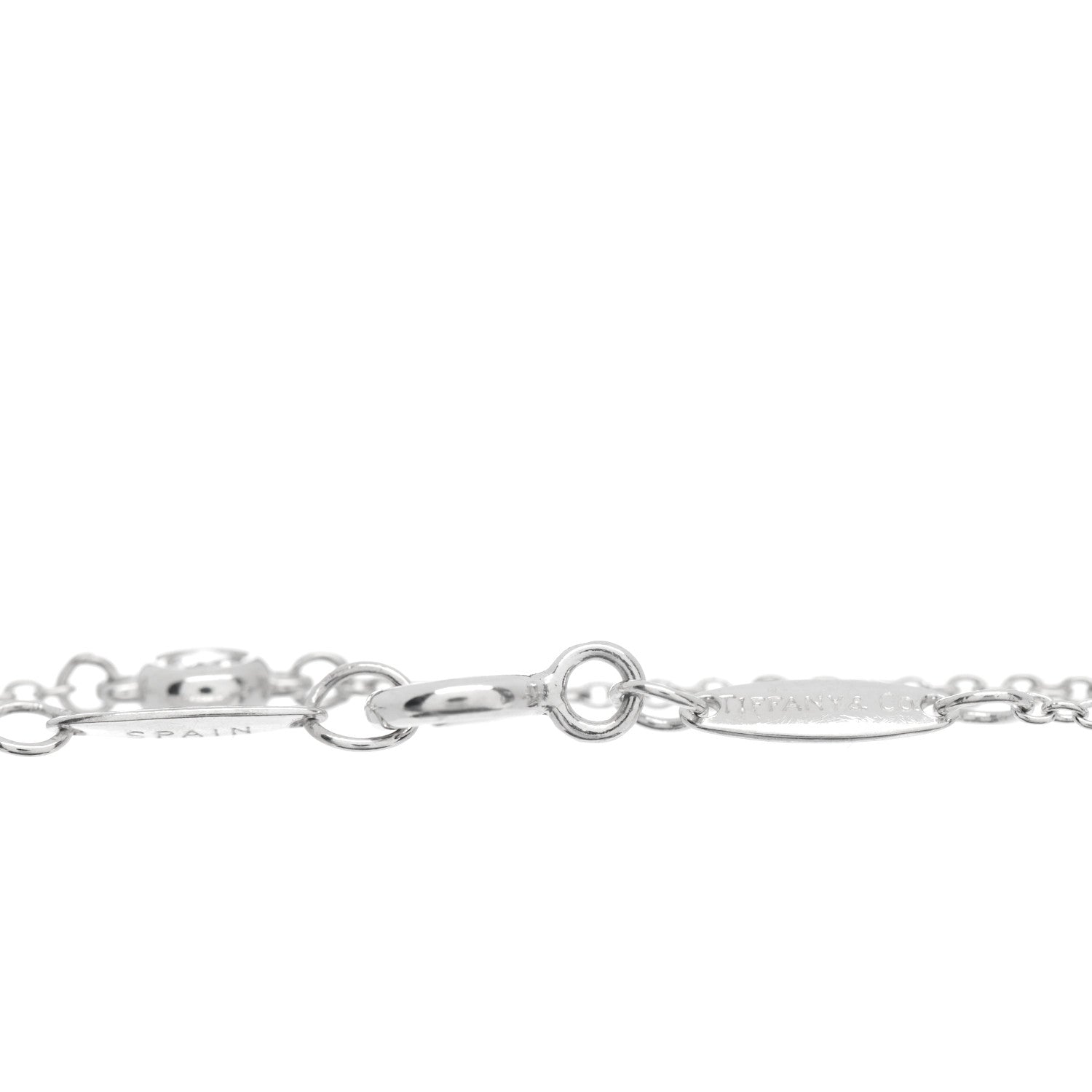 Tiffany Sterling Silver Diamond .05ct Elsa Peretti Diamonds by the Yard Bracelet 4 of 4