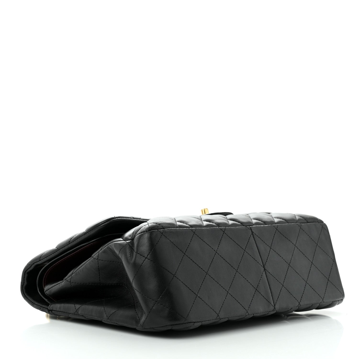 Chanel Lambskin Quilted Jumbo Double Flap Black 4 of 15