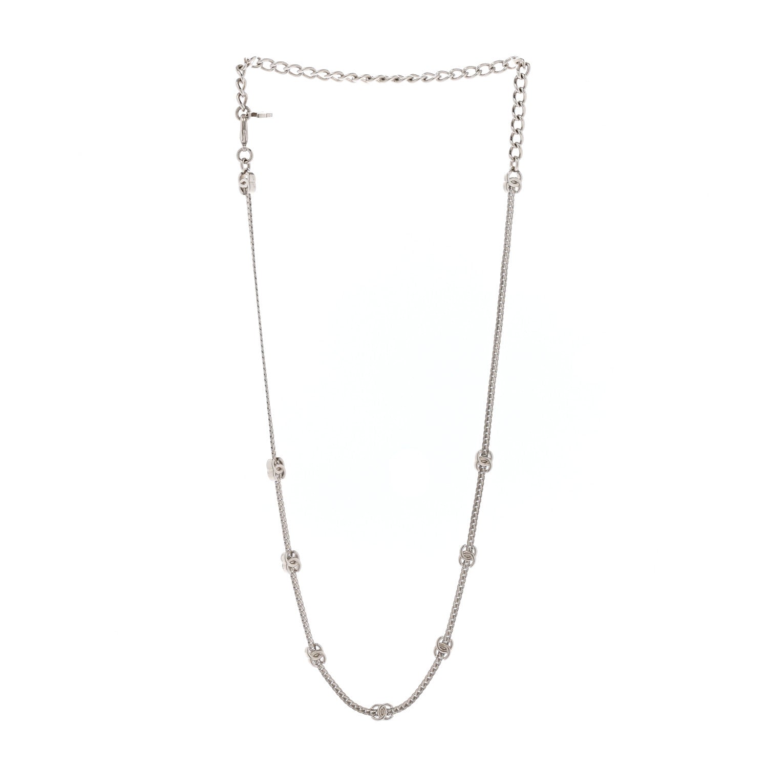 Chanel Metal CC Short Chain Necklace Gold 3 of 6