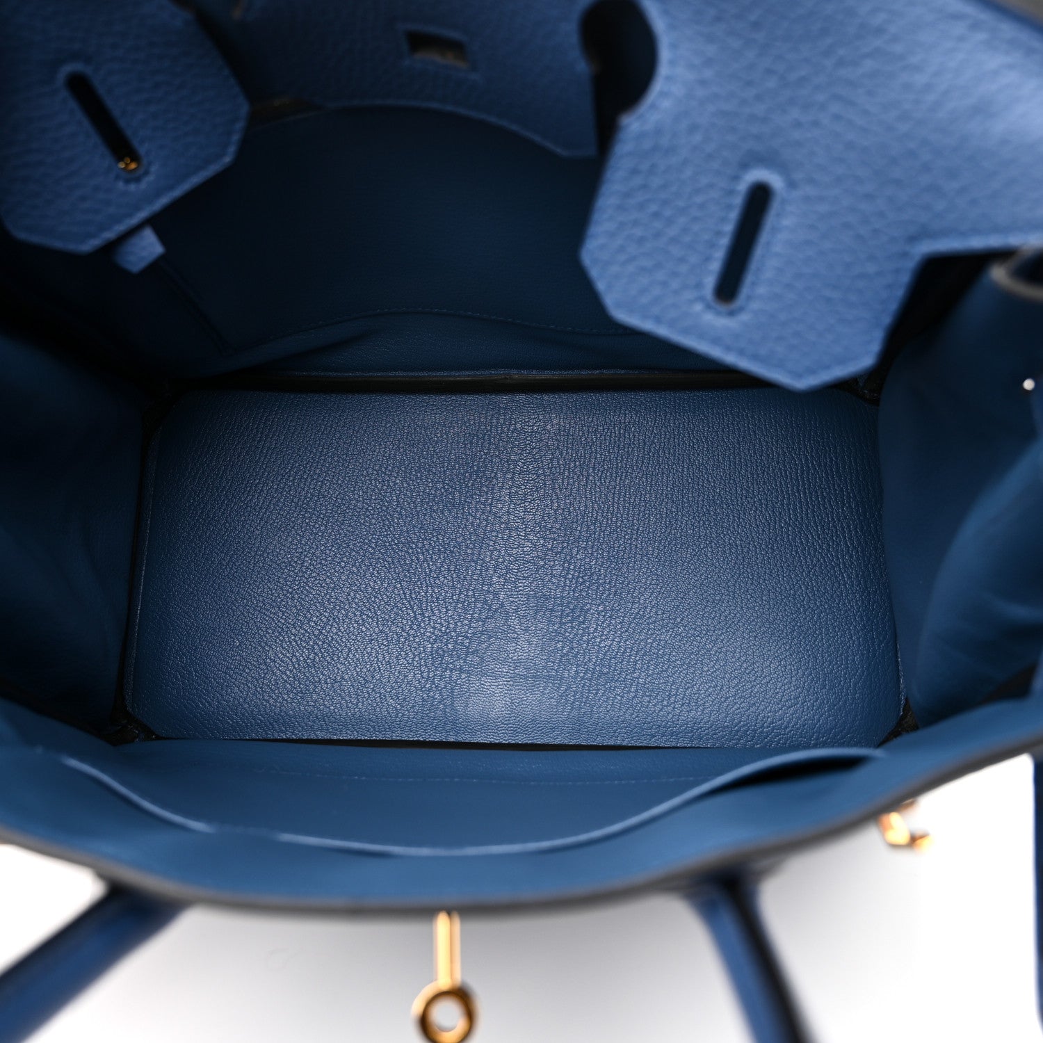 Hermes Taurillon Clemence Birkin 30 Bleu Agate 5 of 17