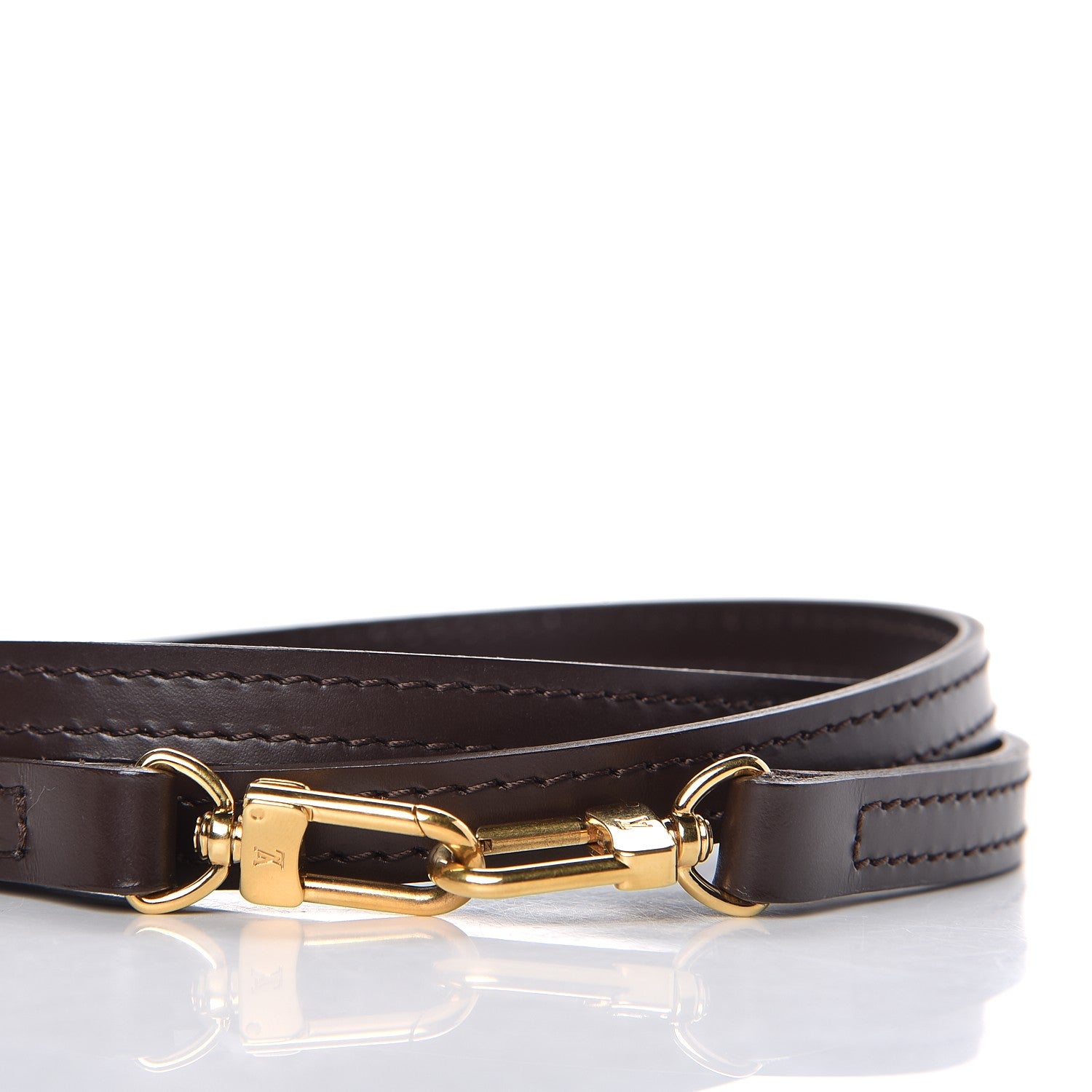 Louis Vuitton Calfskin 12mm Shoulder Strap Brown 2 of 2