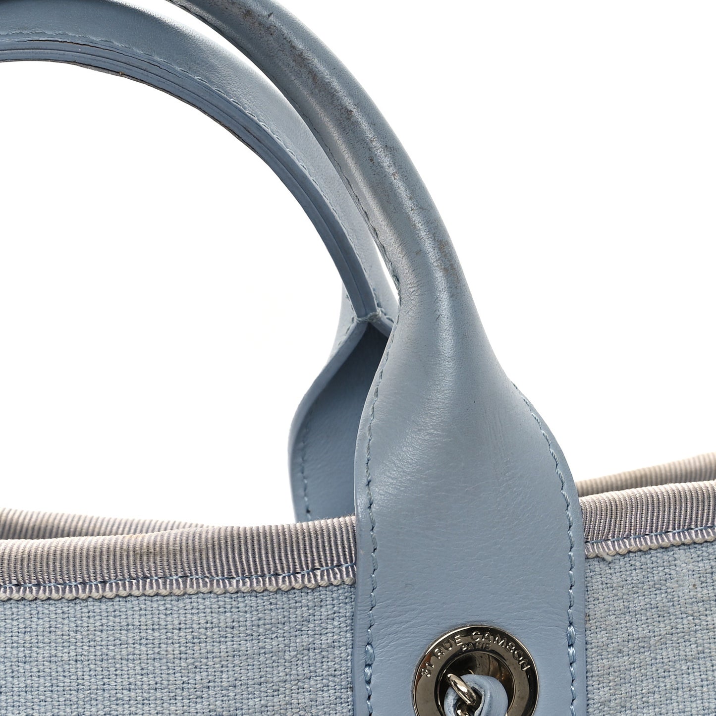 Mixed Fibers Small Deauville Tote Light Blue