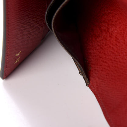 Louis Vuitton Damier Ebene Josephine Wallet Red 8 of 13