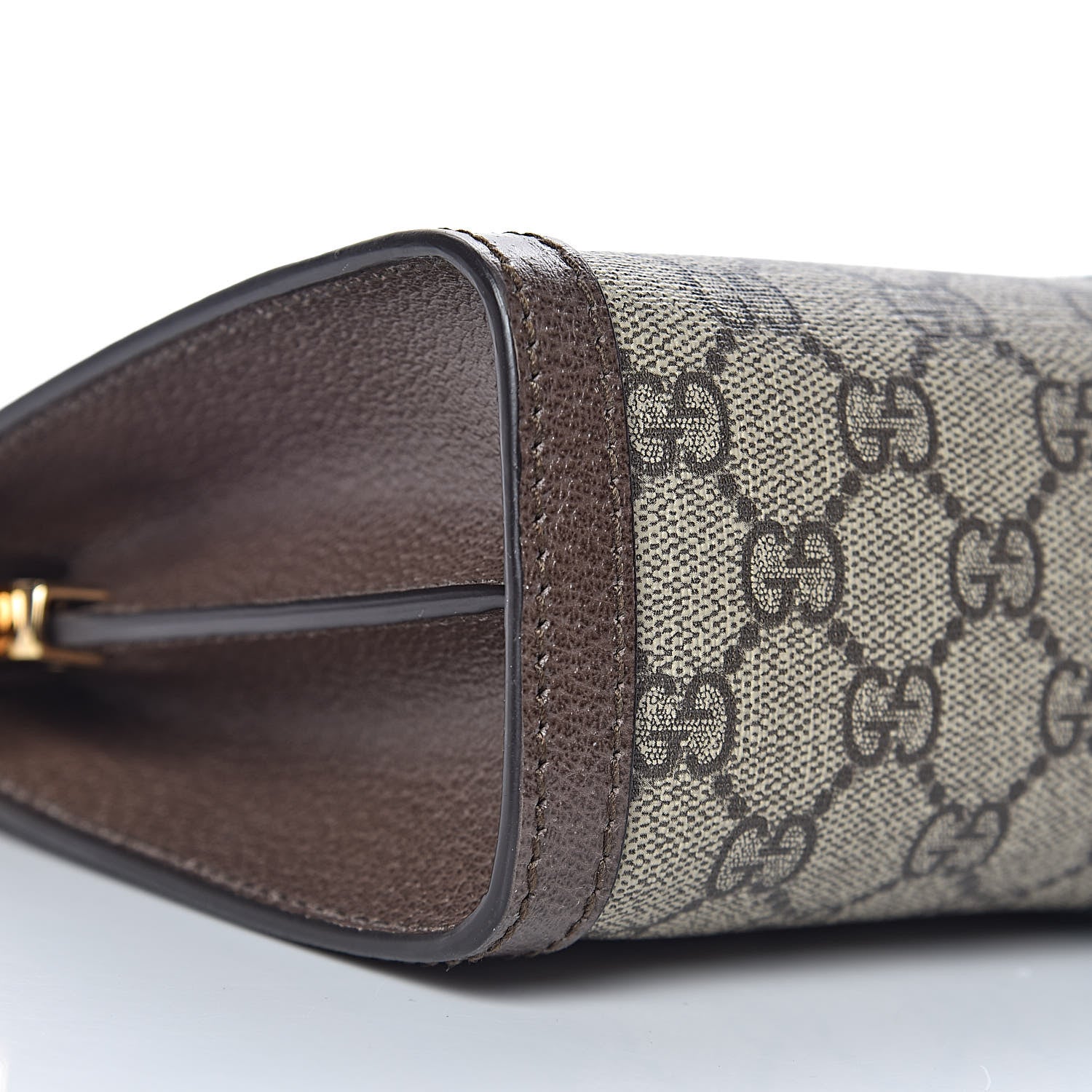 Gucci GG Supreme Monogram Web Small Ophidia Chain Shoulder Bag Brown 8 of 10