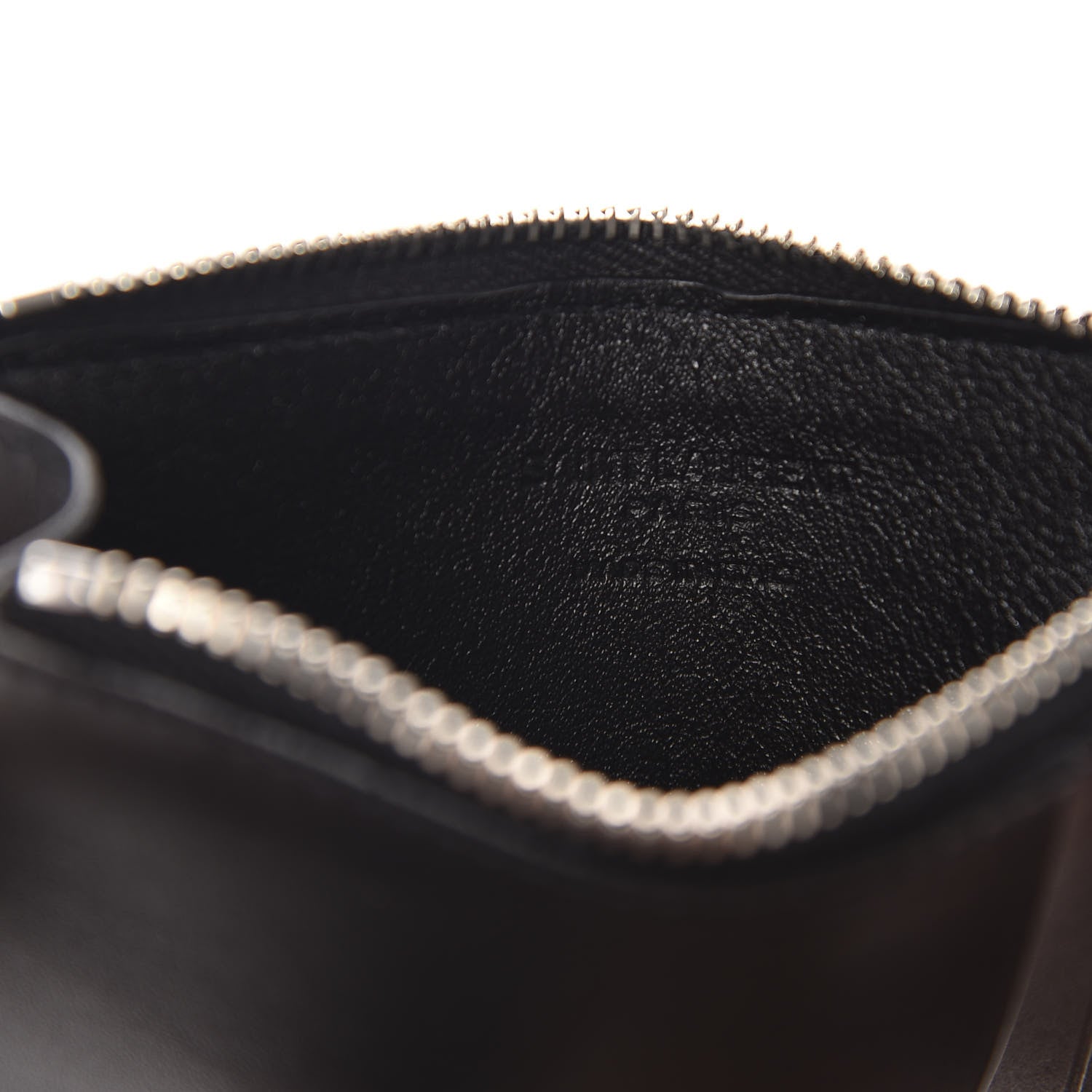Saint Laurent Calfskin 5 Fragments Zip Pouch Card Holder Black 6 of 7
