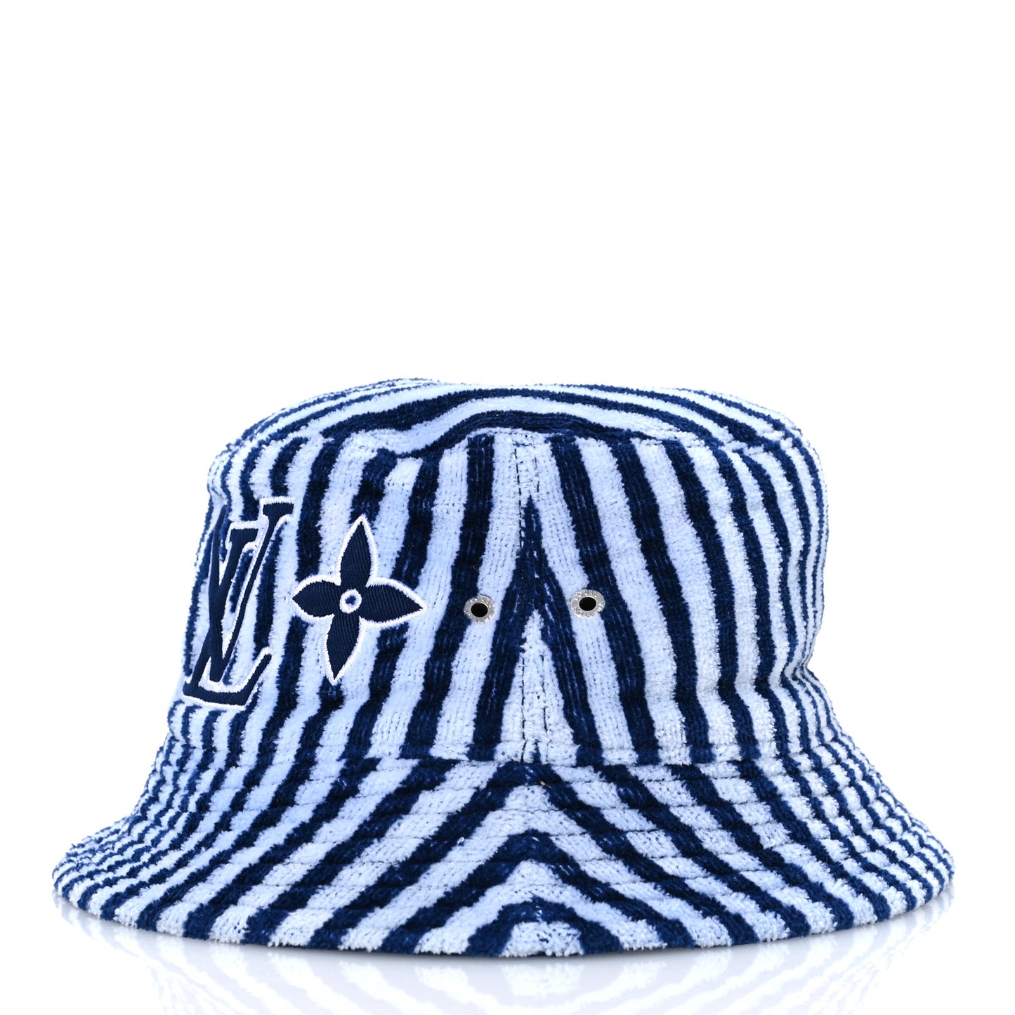 LV Graphical Reversible Bucket Hat Blue